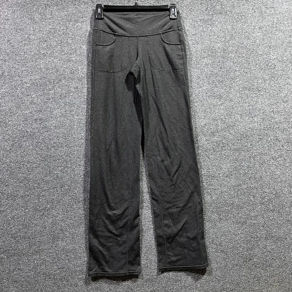 Athleta Pants Womens XS Heathered Gray Straight Leg Yoga Athleisure